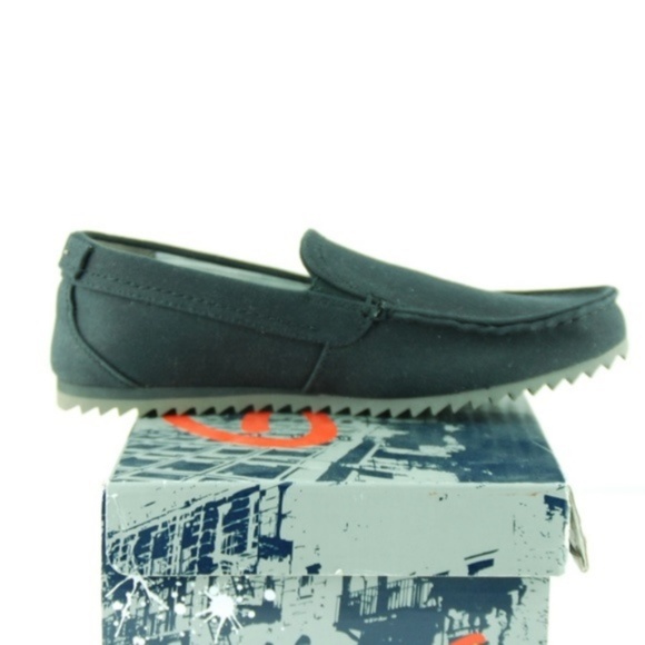 Men Black Fabric Loafer Slip-on's - Picture 7 of 7